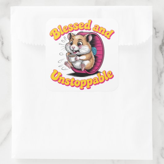 Blessed And Unstoppable スクエアシール (バッグ)