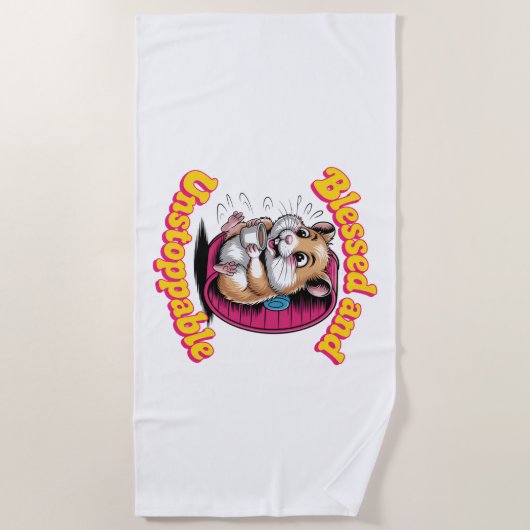 Blessed And Unstoppable ビーチタオル (正面)