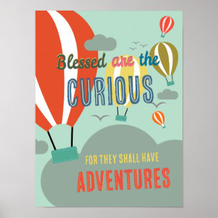 Blessed are the Curious Nursery Poster ポスター