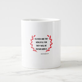 Blessed Are The Merciful Christmas Mug ジャンボコーヒーマグカップ
