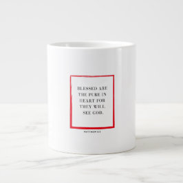 Blessed Are The Pure In Heart Christmas Mug ジャンボコーヒーマグカップ