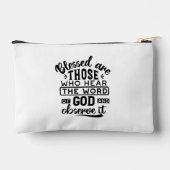 Blessed Are Those Who Hear the Word of God Quotes アクセサリーポーチ (裏面)