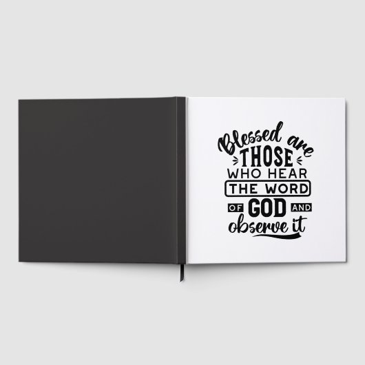 Blessed Are Those Who Hear the Word of God Quotes ゲストブック (全面)