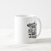 Blessed Are Those Who Hear the Word of God Quotes コーヒーマグカップ (正面右)
