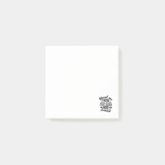 Blessed Are Those Who Hear the Word of God Quotes ポストイット (正面)