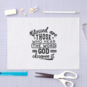Blessed Are Those Who Hear the Word of God Quotes 薄葉紙 (クラフト)