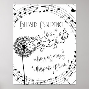 Blessed Assurance Hymn Christian ポスター