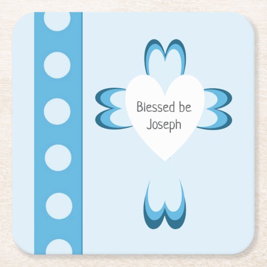 Blessed Baptism Paper Napkin スクエアペーパーコースター (正面)