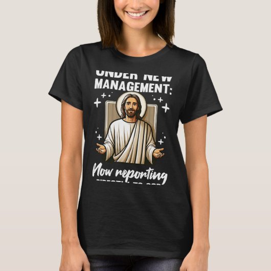 Blessed Baptism Religious Christian Under New Mana Tシャツ (正面)