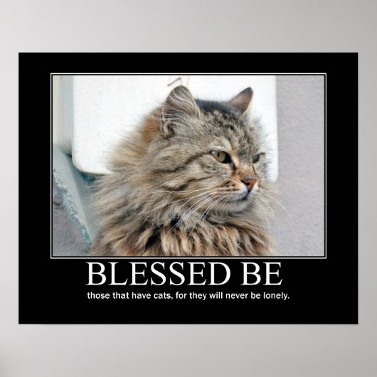 Blessed Be.. Cat Lover Artwork ポスター (正面)