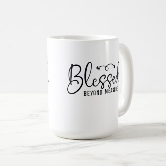 Blessed Beyond Measure コーヒーマグカップ (正面右)