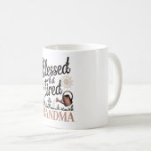Blessed But Tired Grandma Mug コーヒーマグカップ (正面右)
