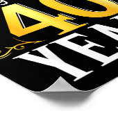 Blessed By God For 40 Years 40th Birthday Men Wome ポスター (角)