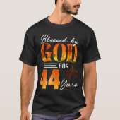 Blessed By God For 44 Years Old Gift 44th Birthday Tシャツ (正面)