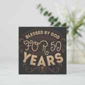 Blessed by God for 50 years, 50th birthday design セーブザデート (スタンド正面)