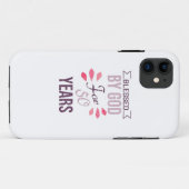 Blessed by God for 50 years, 50th birthday design Case-Mate iPhoneケース (裏面(横))