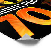 Blessed By God For 70 Years Old Gift 70th Birthday ポスター (角)