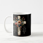 Blessed By God Loved By Jesus Funny Easter Jesus C コーヒーマグカップ (左)
