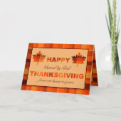 Blessed by God Thanksgiving Card カード (正面)