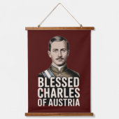 Blessed Charles of Austria Catholic Empire  吊り下げ型タペストリー (正面)