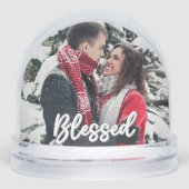 Blessed Couple 2 Sided Photo Modern Script  (正面)