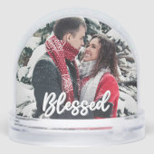 Blessed Couple 2 Sided Photo Modern Script  (裏面)
