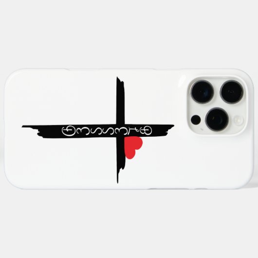 blessed cross Phone case Case-Mate iPhoneケース (裏面 (横))