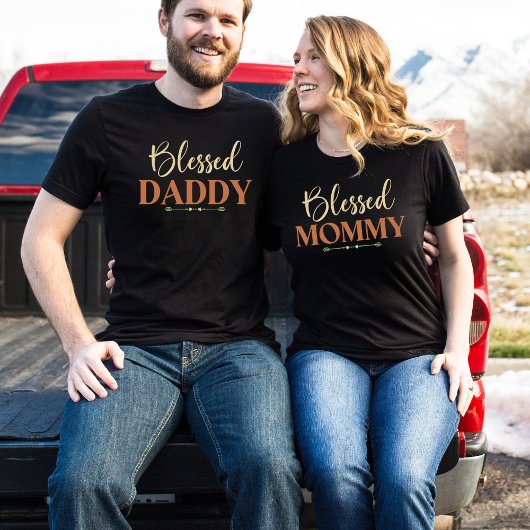 Blessed Daddy | Matching Family Christian Dad Tee Tシャツ