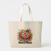 Blessed Easter -Easter Tote Bag ラージトートバッグ (裏面)