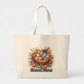 Blessed Easter -Easter Tote Bag ラージトートバッグ (正面)