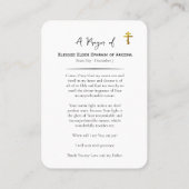 Blessed Elder Ephraim of Arizona Prayer Card       プレイスカード (裏面)