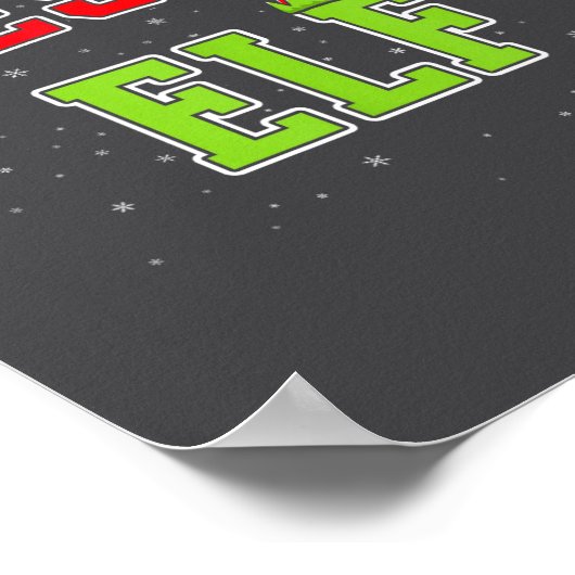 Blessed Elf Christmas Family Matching Group Xmas  ポスター (角)