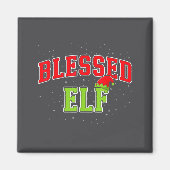 Blessed Elf Christmas Family Matching Group Xmas  マグネット (正面)