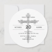 Blessed Evening Christian Dinner Invitation 招待状 (裏面)