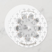 Blessed Evening Christian Dinner Invitation 招待状 (正面/裏面)