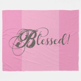Blessed! Fleece Blanket (Pink) フリースブランケット