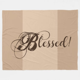 Blessed! Fleece Blanket (Tan/ Brown) フリースブランケット