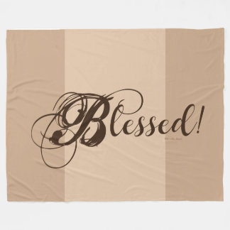 Blessed! Fleece Blanket (Tan/ Brown) フリースブランケット