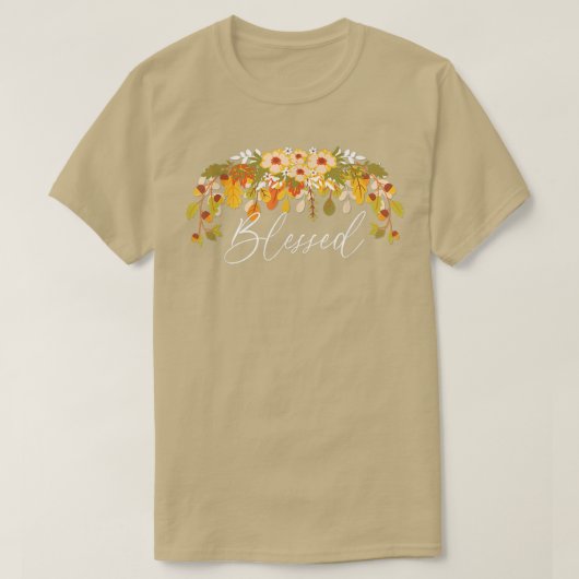 Blessed, Harvest Festival Fall Colour Autumn Fashi Tシャツ (デザイン正面)
