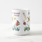 Blessed Imbolc Mug Pagan Seasonal Design  コーヒーマグカップ (中央)