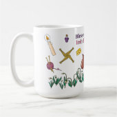 Blessed Imbolc Mug Pagan Seasonal Design  コーヒーマグカップ (左)