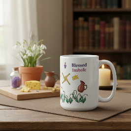 Blessed Imbolc Mug Pagan Seasonal Design  コーヒーマグカップ
