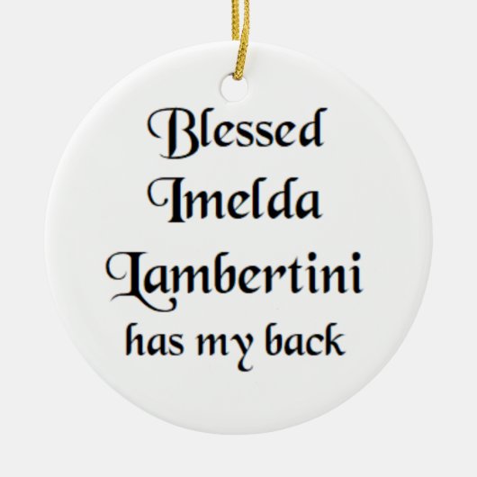blessed imelda lambertini セラミックオーナメント (正面)