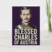 Blessed Karl of Austria Emperor Catholic Prayer カード (正面)