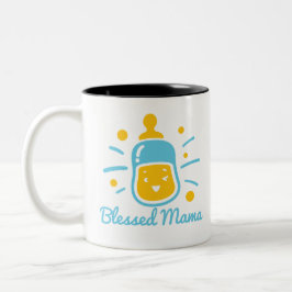 Blessed Mama ツートーンマグカップ
