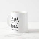 Blessed Mama Cute Mom コーヒーマグカップ (正面左)