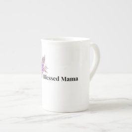 Blessed Mama Floral Coffee Mug ボーンチャイナマグカップ