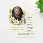 Blessed Mary Funeral Memorial Photo Prayer  (デスク)