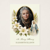 Blessed Mary Funeral Memorial Photo Prayer  (正面)