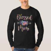 Blessed Mimi Mothers Day Floral Tシャツ (正面)